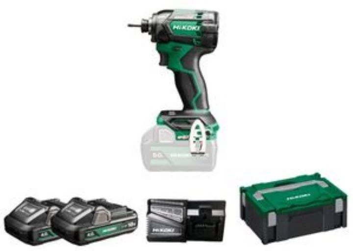 Hikoki Akku Schlagschrauber 1/4 Zoll Set WH18DC 4,0 Ah