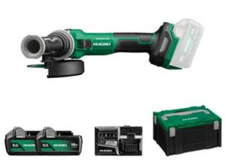 Hikoki Akku Winkelschleifer 125 Mm Set G1813DVE 5,0 Ah