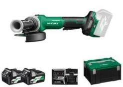 Hikoki Akku Winkelschleifer 125 Mm Set G3613DF 2,5 Ah