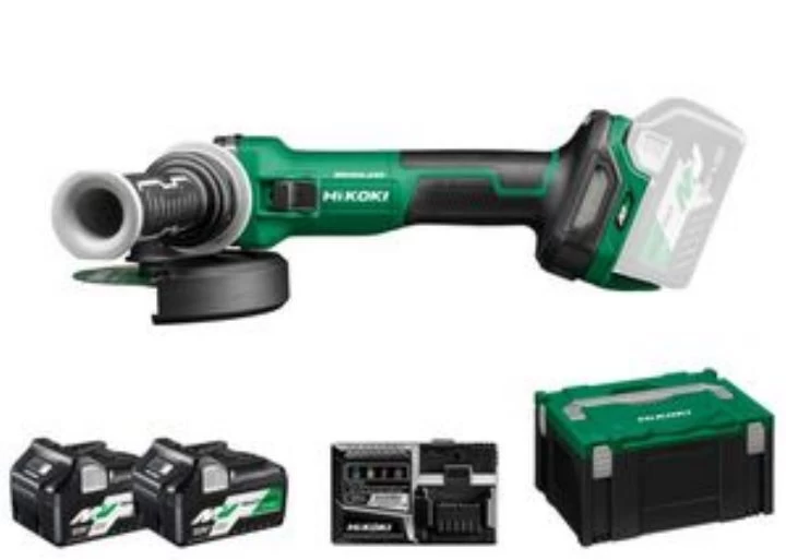 Hikoki Akku Winkelschleifer 125 Mm Set G3613DVE 2,5 Ah