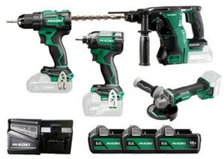 Hikoki Combo Akku Werkzeug Kit 5,0 Ah KC18DE-3